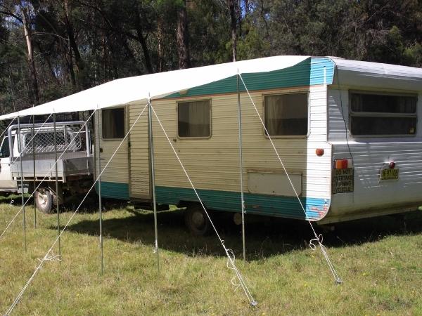 caravan awning with sail track - Escaping Outdoors Australia